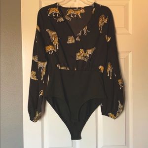 Wild cat bodysuit